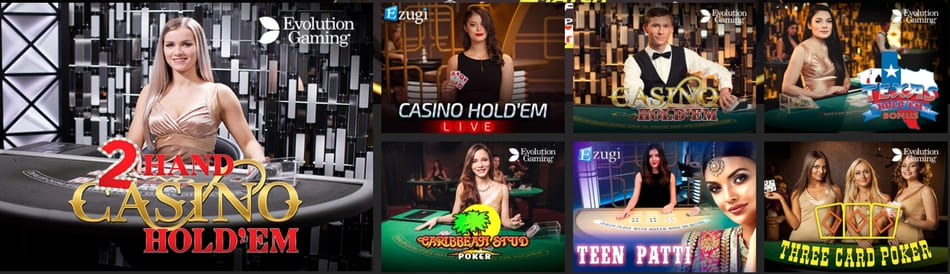 live casinos with poker