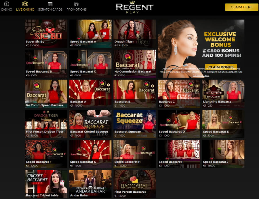 baccarat at online casino real money